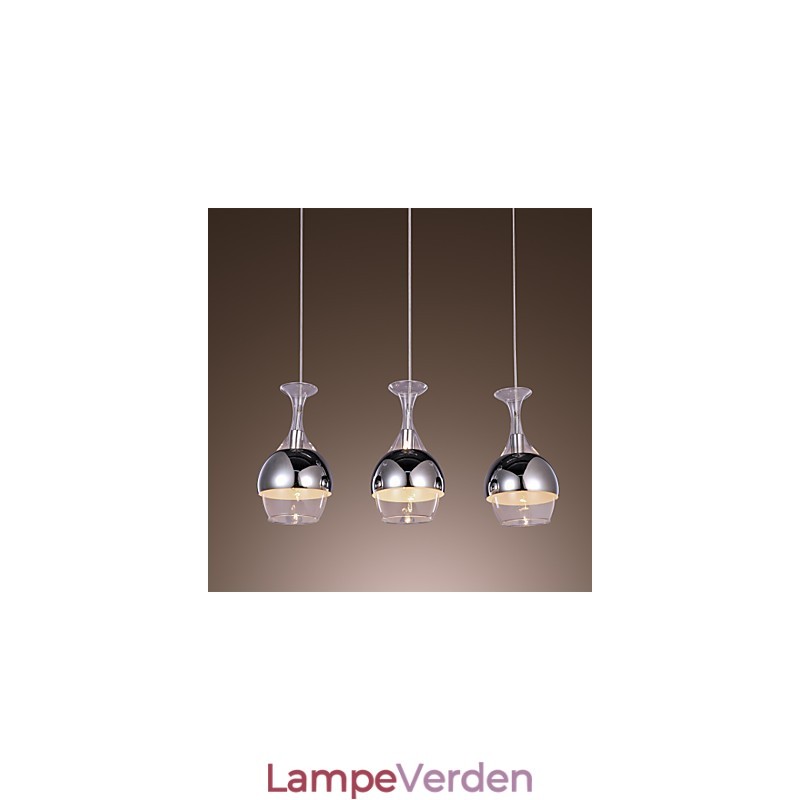 Modern Creative 3 Light Pendant i form af bæger