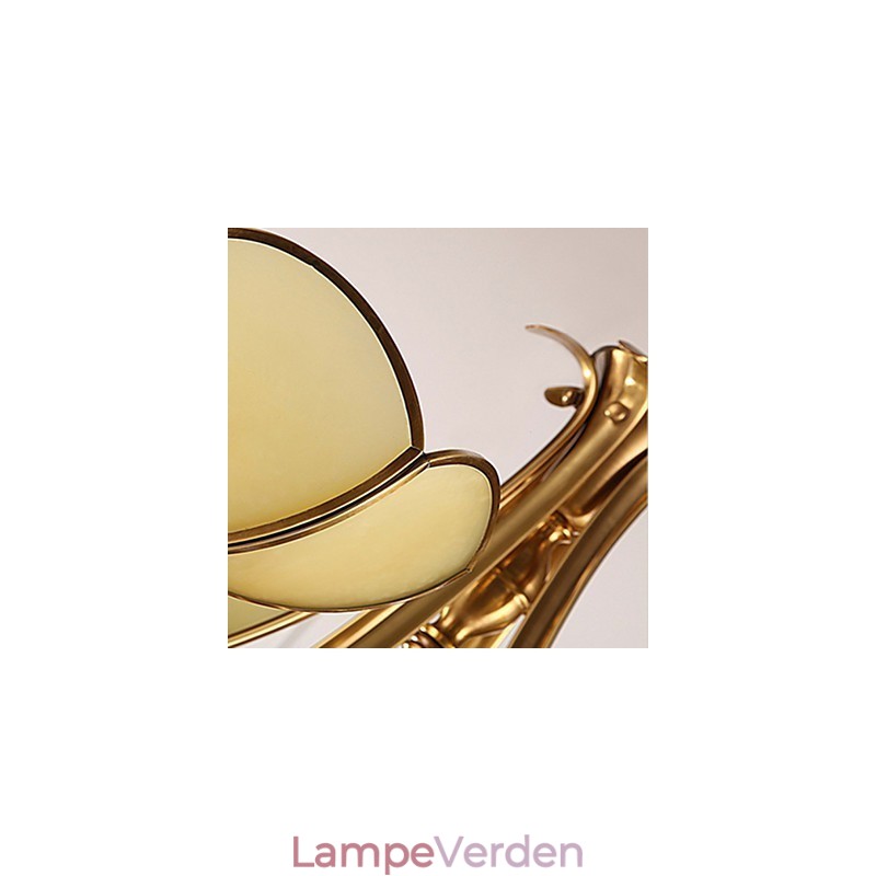 Traditionel klassisk rustik Lodge messing metal lysekrone