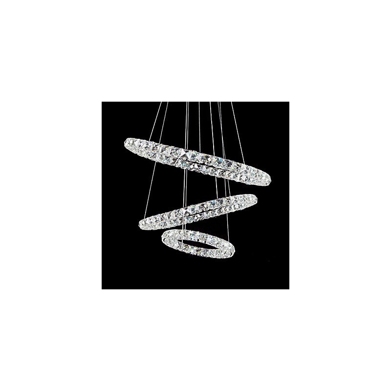44W moderne moderne Crystal Chrom Metal Pendellampe