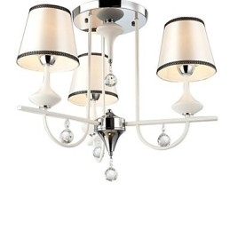 Moderne moderne krystal krom metal lysekrone