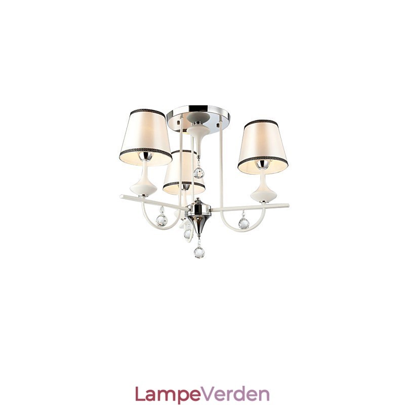 Moderne moderne krystal krom metal lysekrone