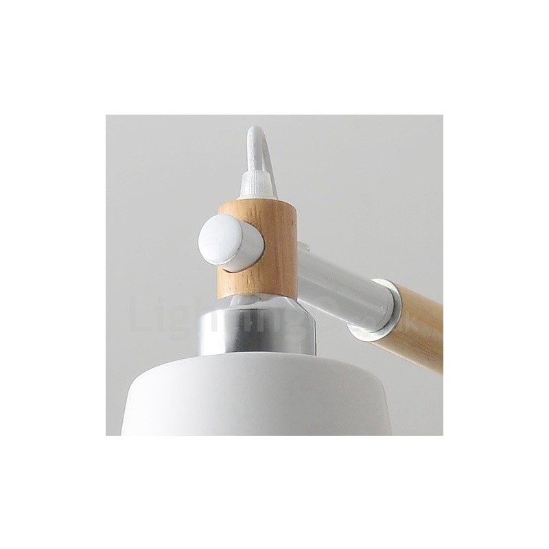 Modern Contemporary Wood 6 Light lysekronelampe