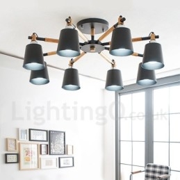 8 Lysekrone i moderne moderne træ