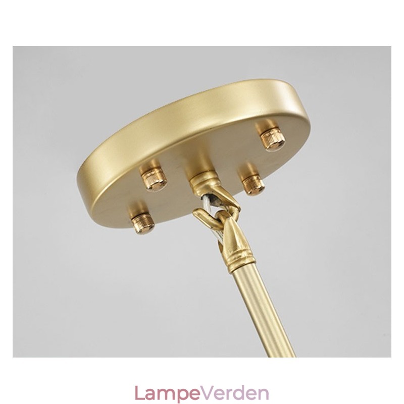 Moderne moderne 20 lys lysekrone lys (sort gylden)