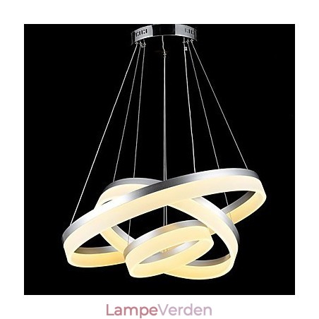 Rund pendel Moderne Akryl Lamper Belysning Luksuriøs Tre Ringe Loftslamper Armaturer Rund pendel Moderne Akryl Lamper Belysning Luksuriøs Tre Ringe Loftslamper Armaturer