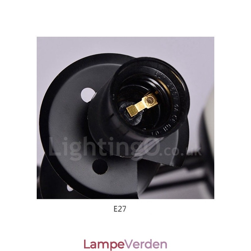Sort 12 lys 2-lags metal lysekrone med glasskærm Moderne moderne stil