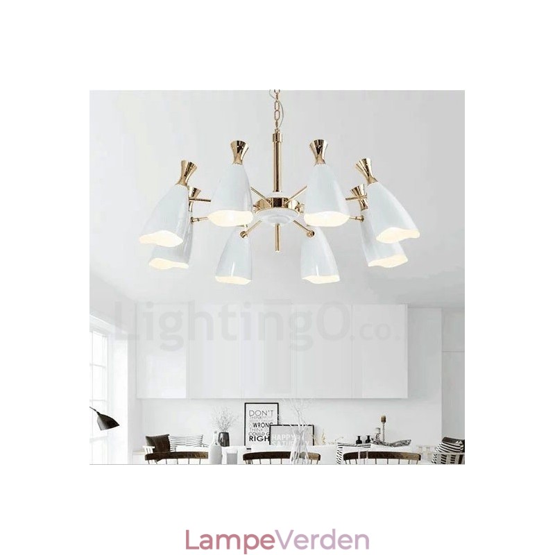 Moderne moderne stil 8 lys lysekronelampe