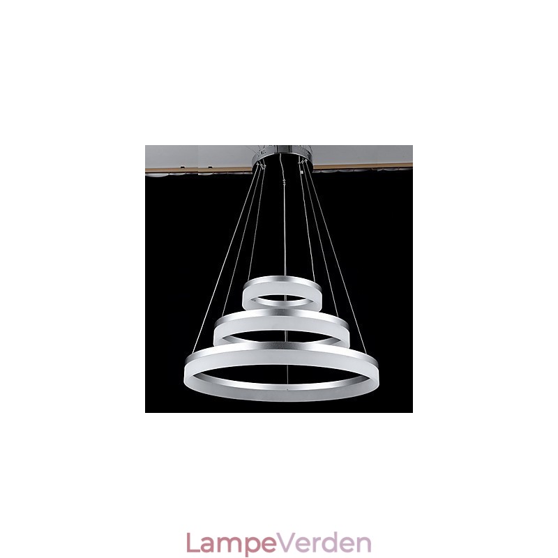 Rund pendel Moderne Akryl Lamper Belysning Luksuriøs Tre Ringe Loftslamper Armaturer