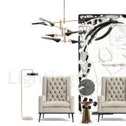 Modern Contemporary 4 Tier 8 lys lysekrone
