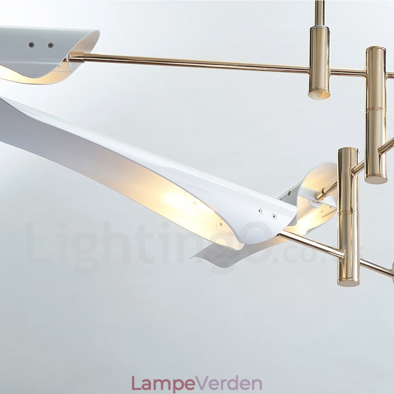 Modern Contemporary 4 Tier 8 lys lysekrone
