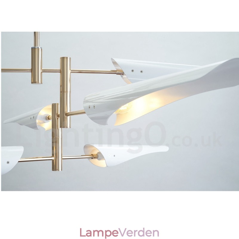 Modern Contemporary 4 Tier 8 lys lysekrone