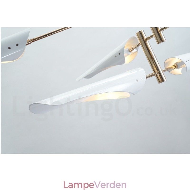 Modern Contemporary 4 Tier 8 lys lysekrone