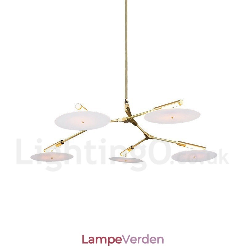 5 lys moderne moderne lysekronelampe