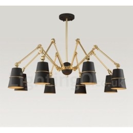 8 lys moderne moderne lysekrone lampe lys