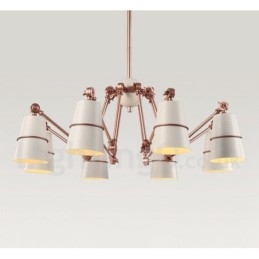 8 lys moderne moderne lysekrone lampe lys