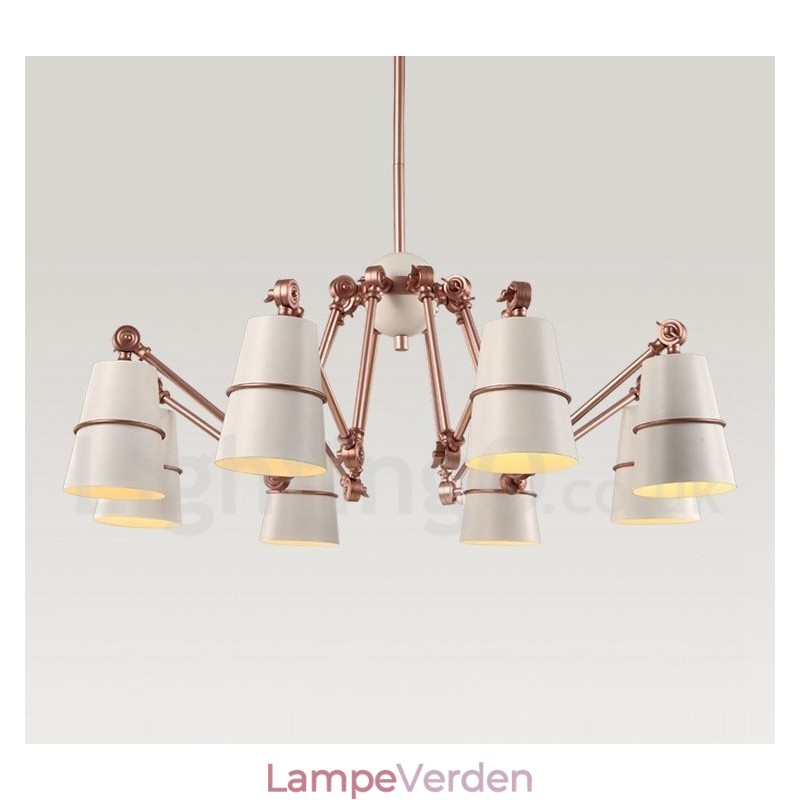 8 lys moderne moderne lysekrone lampe lys