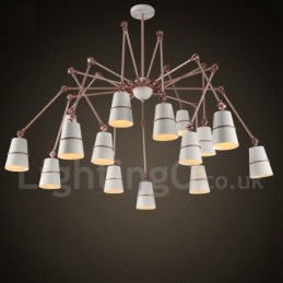 15 lys moderne moderne lysekrone lampe lys