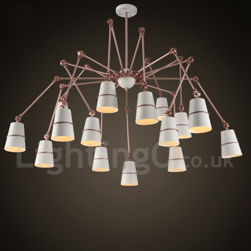 15 lys moderne moderne lysekrone lampe lys