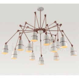 15 lys moderne moderne lysekrone lampe lys