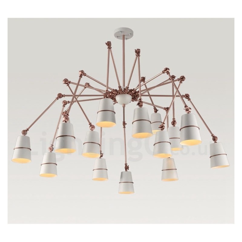 15 lys moderne moderne lysekrone lampe lys