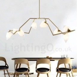 Moderne moderne 8 lys lysekrone lampe lys