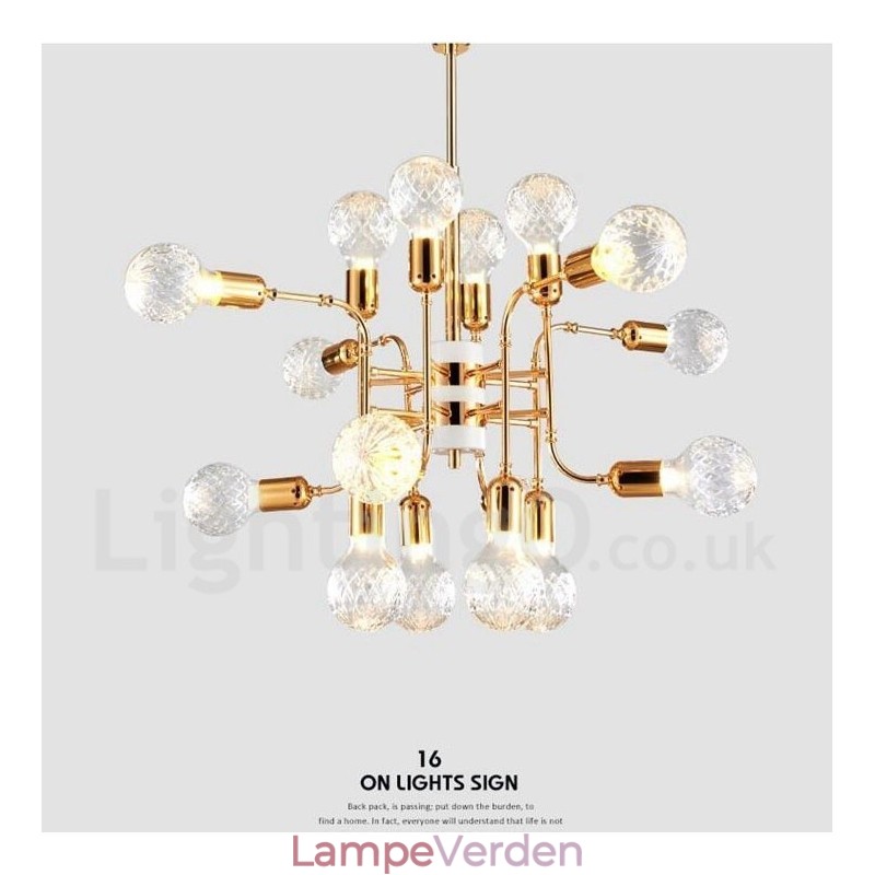 4 Tier Modern Contemporary 16 Light Lysekrone Lamp Light