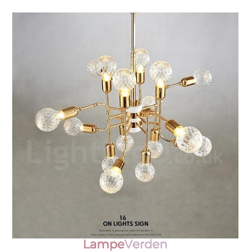 4 Tier Modern Contemporary 16 Light Lysekrone Lamp Light