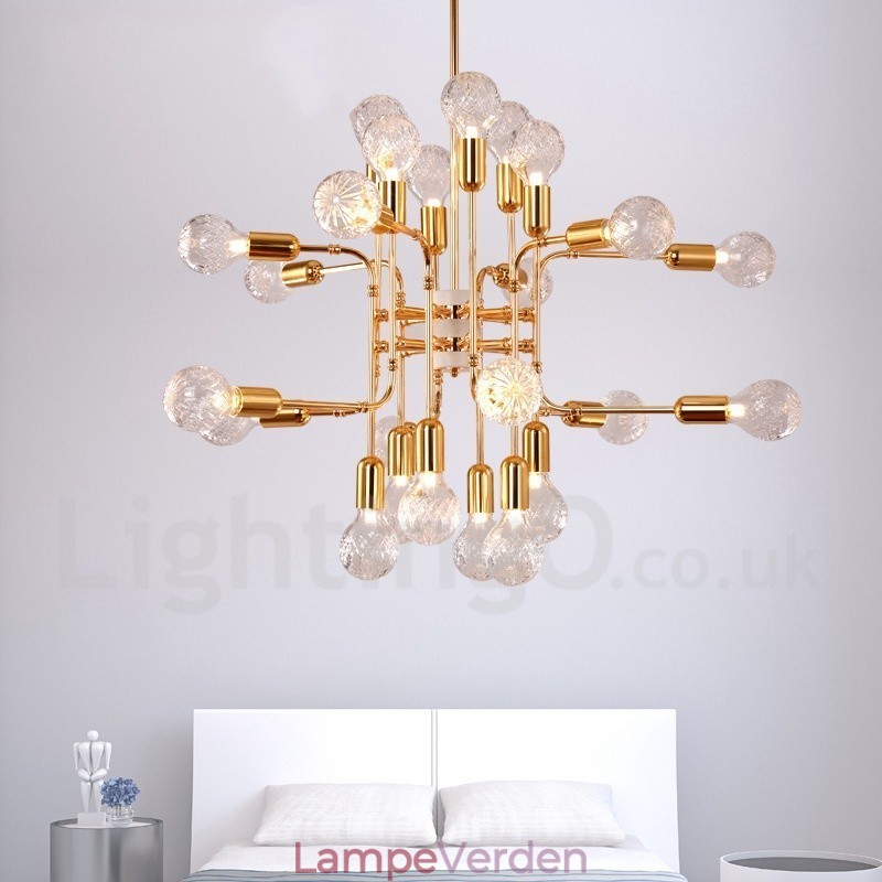 4 Tier Modern Contemporary 16 Light Lysekrone Lamp Light