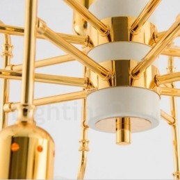 4 Tier Modern Contemporary 16 Light Lysekrone Lamp Light