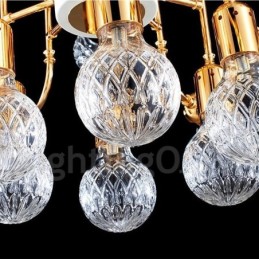 4 Tier Modern Contemporary 24 Light Lysekrone Lamp Light