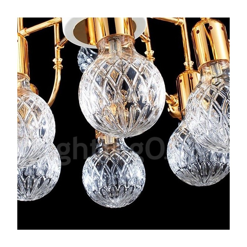4 Tier Modern Contemporary 24 Light Lysekrone Lamp Light