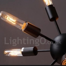 12 Light Retro Vintage Sputnik lysekrone