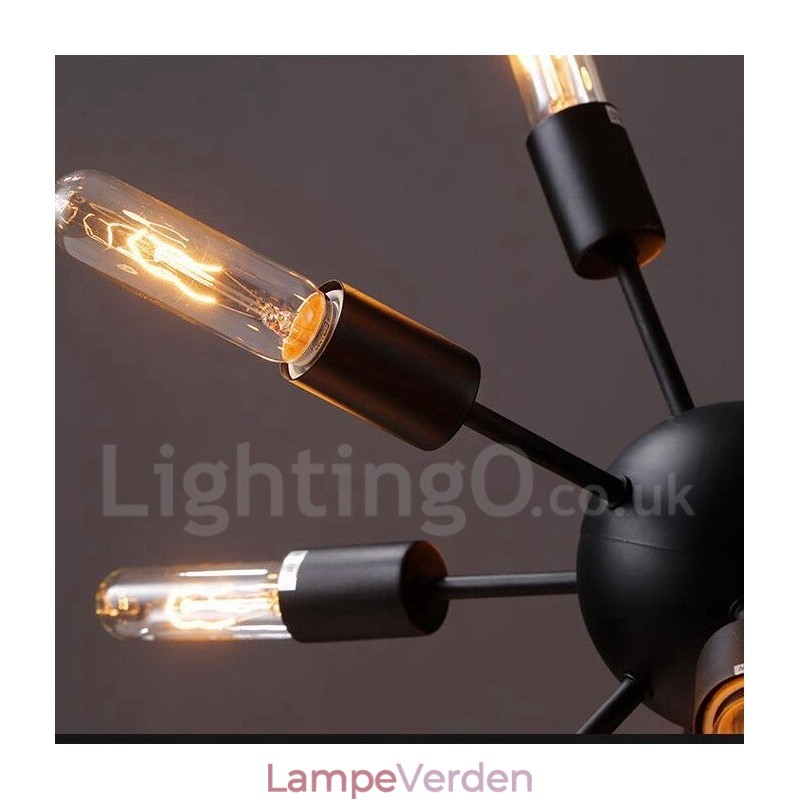12 Light Retro Vintage Sputnik lysekrone