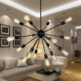 16 Light Vintage Retro Sputnik lysekrone