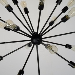 16 Light Vintage Retro Sputnik lysekrone