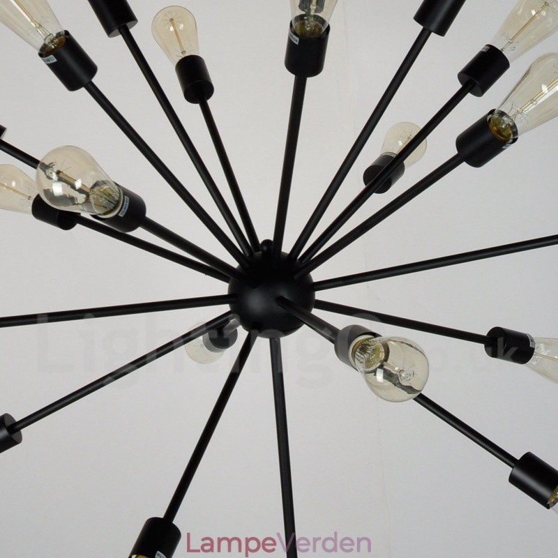 16 Light Vintage Retro Sputnik lysekrone
