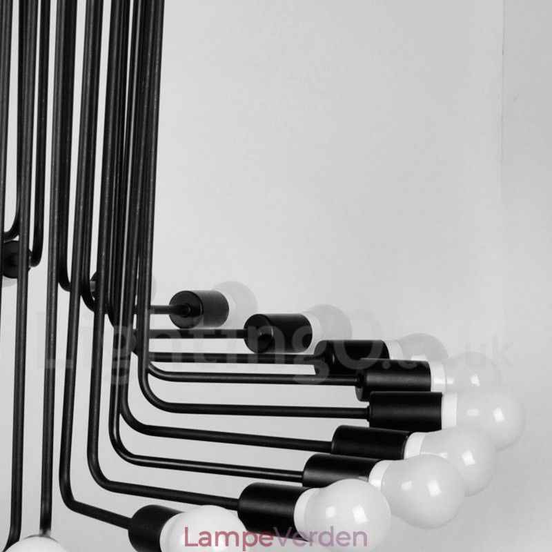 Sort 26 lys retro vintage moderne moderne lysekrone lampe lys