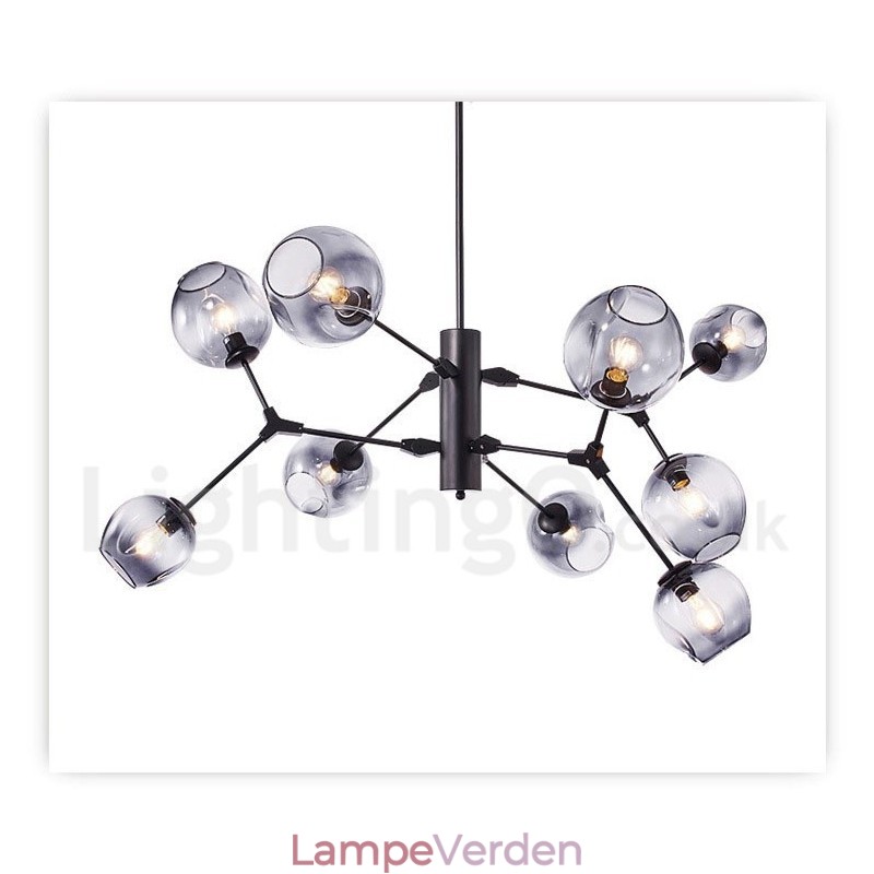 Lysekrone med glasskærm moderne moderne stil