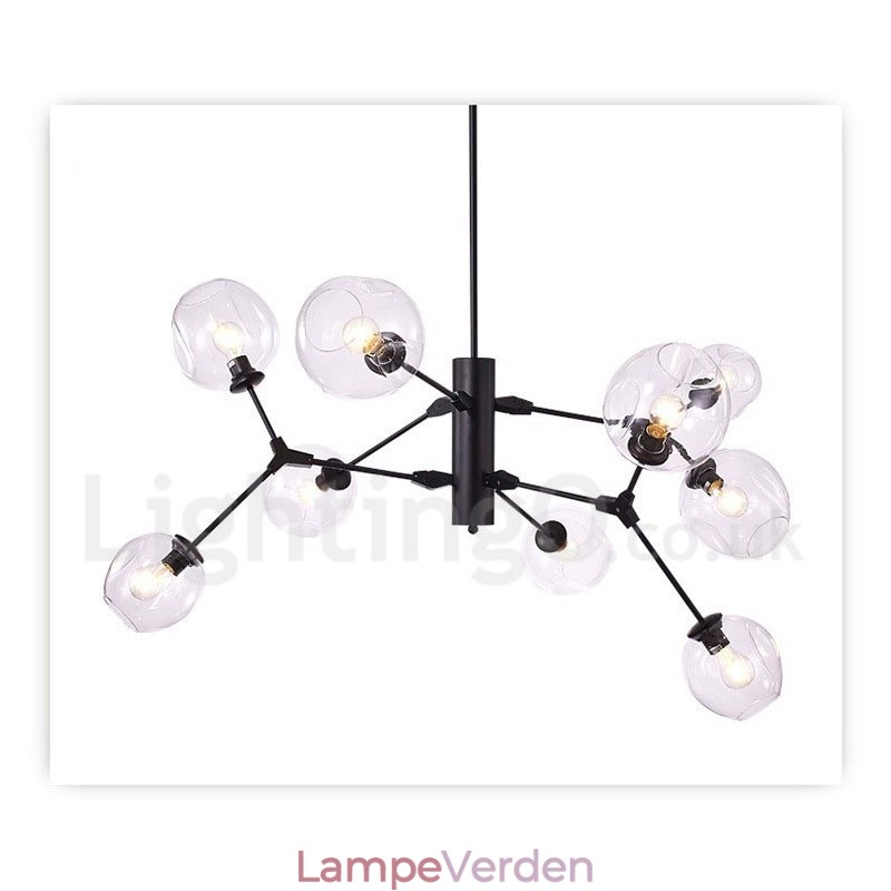 Lysekrone med glasskærm moderne moderne stil