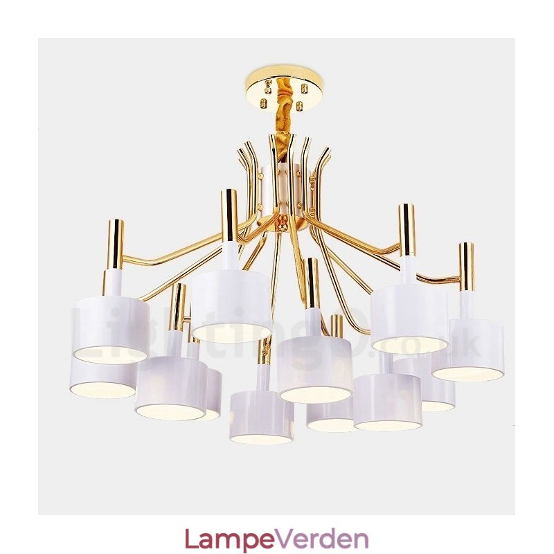 Modern Contemporary 12 Light 2 Tier lysekrone Lamp Light