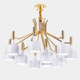 Modern Contemporary 12 Light 2 Tier lysekrone Lamp Light