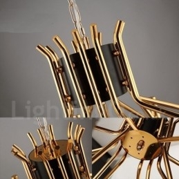 Modern Contemporary 12 Light 2 Tier lysekrone Lamp Light