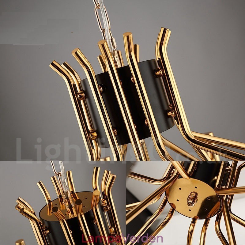 Modern Contemporary 12 Light 2 Tier lysekrone Lamp Light