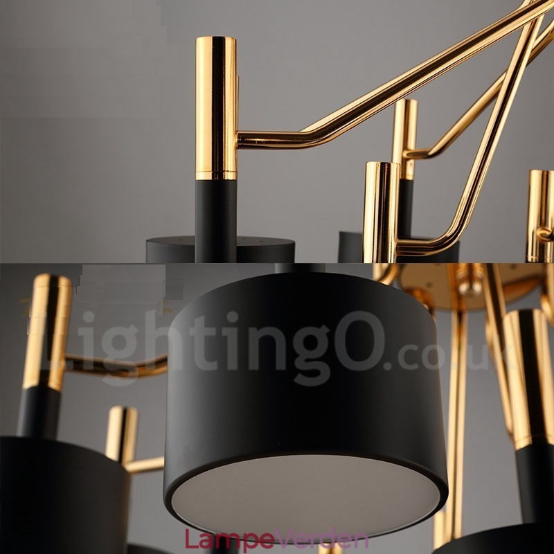 Modern Contemporary 12 Light 2 Tier lysekrone Lamp Light