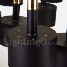 Modern Contemporary 12 Light 2 Tier lysekrone Lamp Light