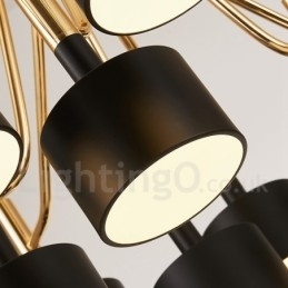 Modern Contemporary 12 Light 2 Tier lysekrone Lamp Light