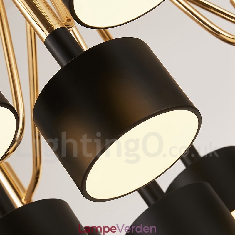 Modern Contemporary 12 Light 2 Tier lysekrone Lamp Light