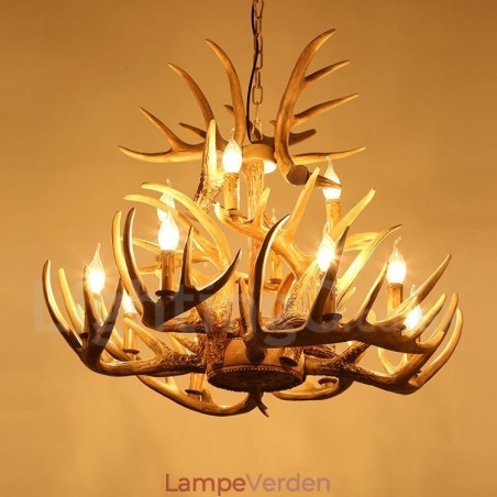Vintage Country 12 lys lysekrone lys Vintage Country 12 lys lysekrone lys