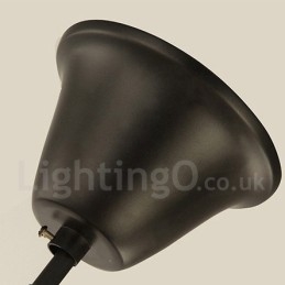 Country Retro 6 Light Single Tier lysekrone Lampe Light