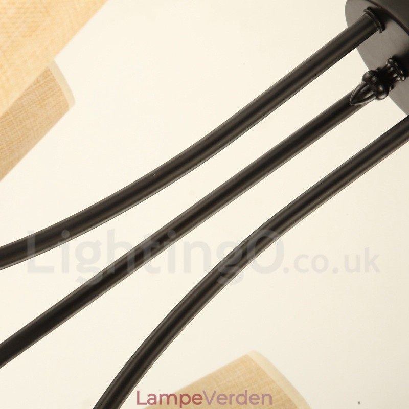 Country Retro 8 Light Single Tier lysekrone Lampe Light